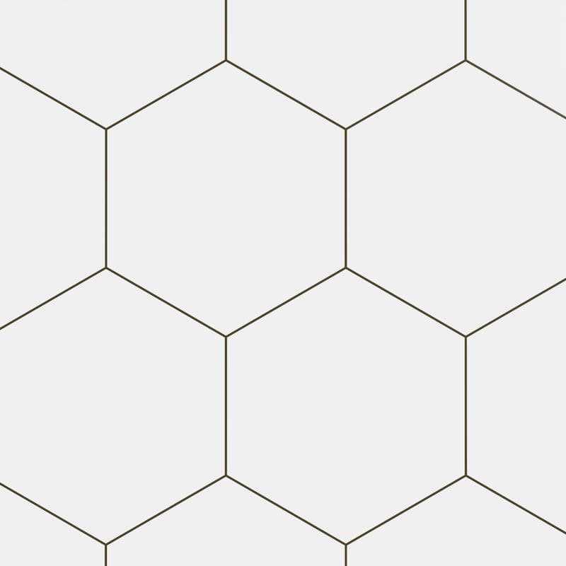 Block Hexagon Blanco Matte 5x6 - Image 1