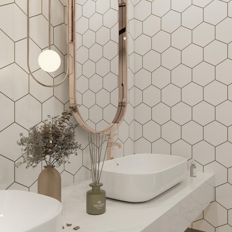 Block Hexagon Blanco Matte 5x6 - Image 8