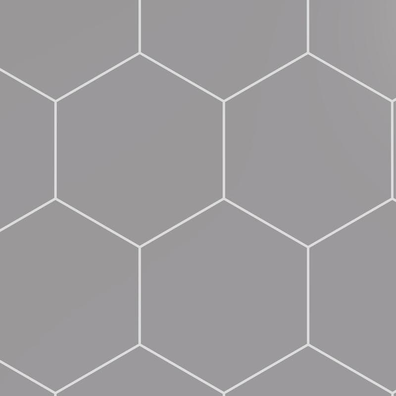 Block Hexagon Gris Matte 5x6 - Image 1