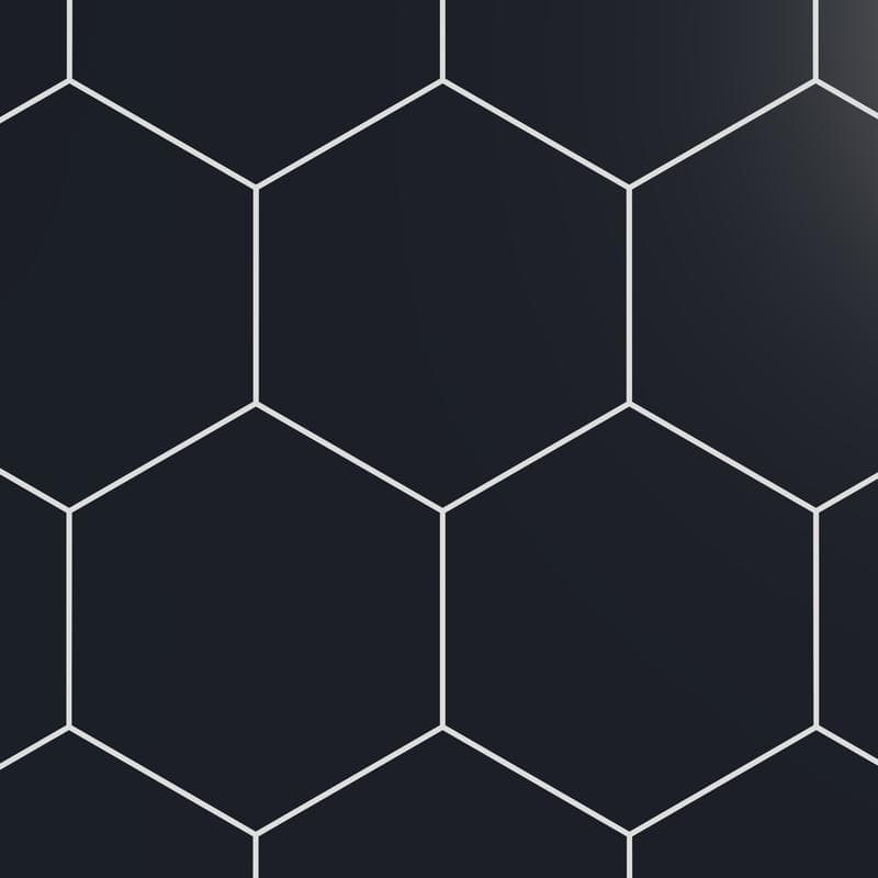 Block Hexagon Negro Matte 5x6 - Image 1