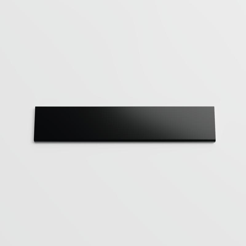 Block Negro Matte 2x10 Single Bullnose - Image 1