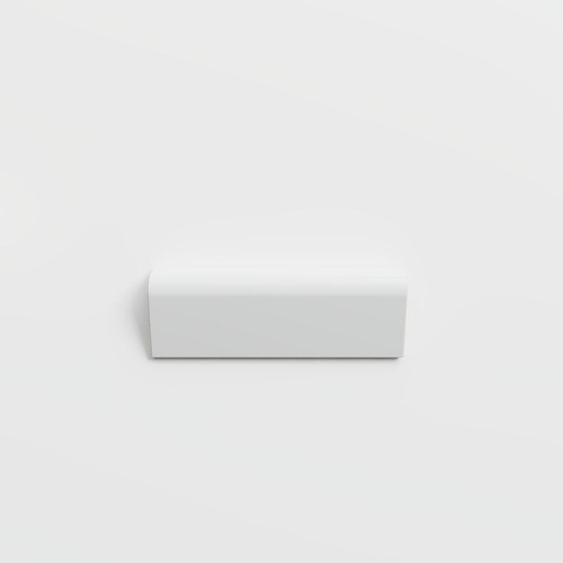 Color Collection Bright Tender Gray 2x6 RAD Bullnose - Image 1