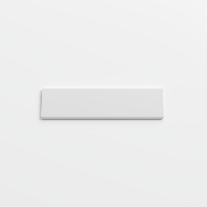 Color Collection Bright Tender Gray 2x8 Single Bullnose - Image 1
