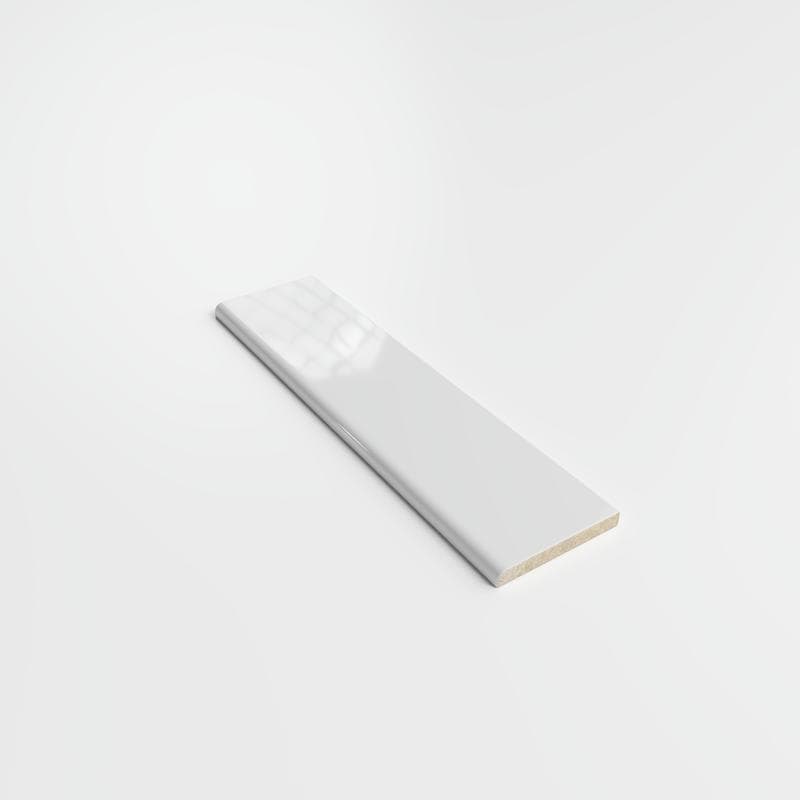 Color Collection Bright Tender Gray 2x8 Single Bullnose - Image 2
