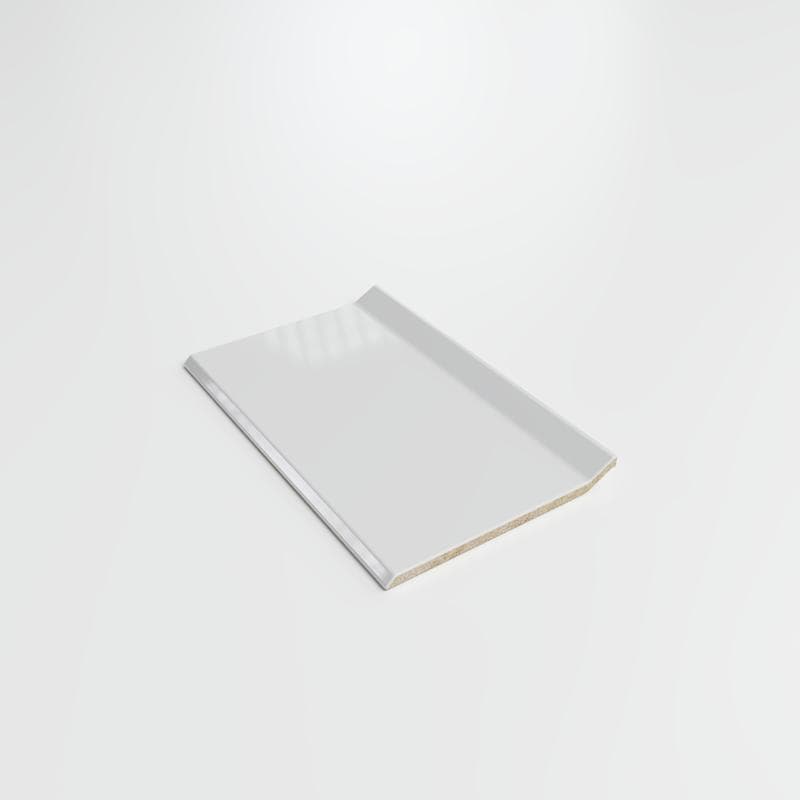 Color Collection Bright Tender Gray 3 3/4 x 6 Cove - Flat Top - Image 2