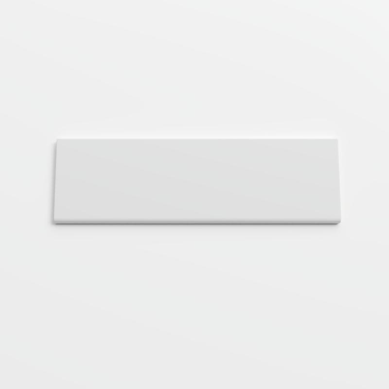 Color Collection Bright Tender Gray 3x10 Single Bullnose - Image 1