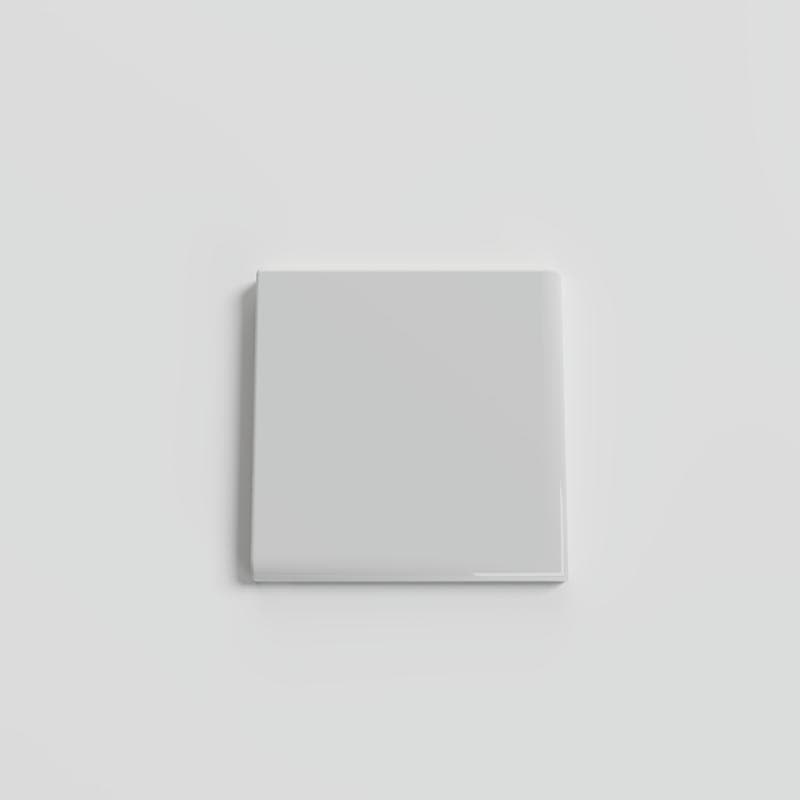 Color Collection Bright Tender Gray 3x3 Single Bullnose Corner - Image 1