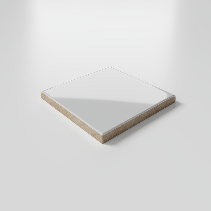 Color Collection Bright Tender Gray 3x3 Single Bullnose Corner - Image 3