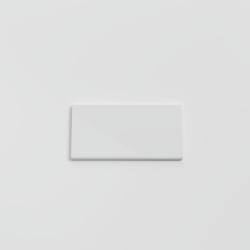 Color Collection Bright Tender Gray 3x6 Single Bullnose - Image 1