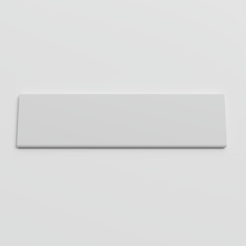 Color Collection Bright Tender gray 3x12 Single Bullnose - Image 1