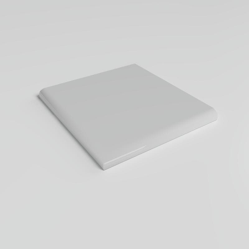 Color Collection Bright Tender Gray 4-1/4 x 4-1/4 Single Bullnose Corner - Image 2