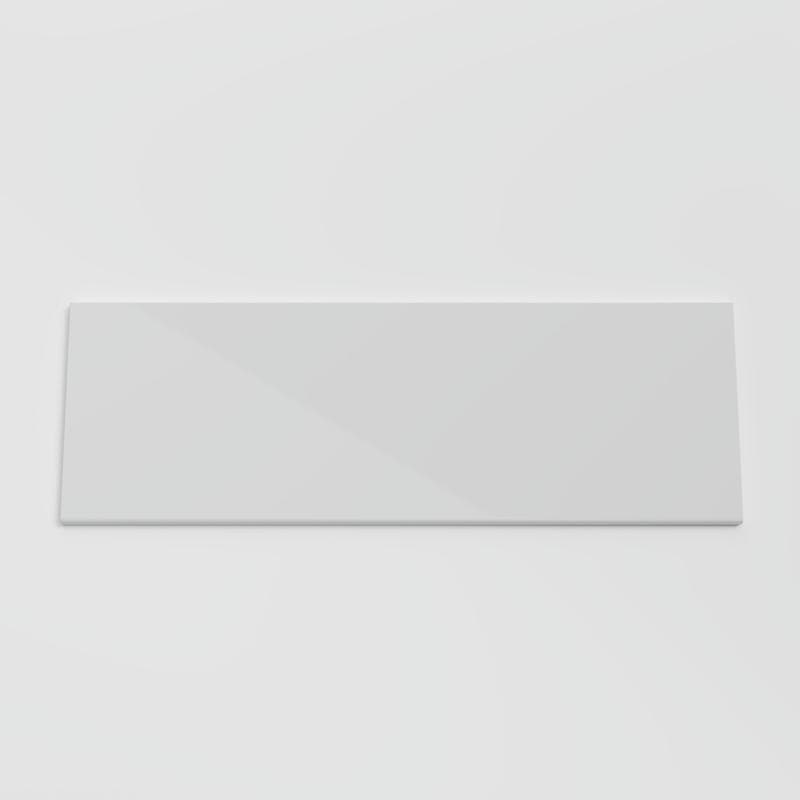 Color Collection Bright Tender Gray 6x18 Single Bullnose - Image 1