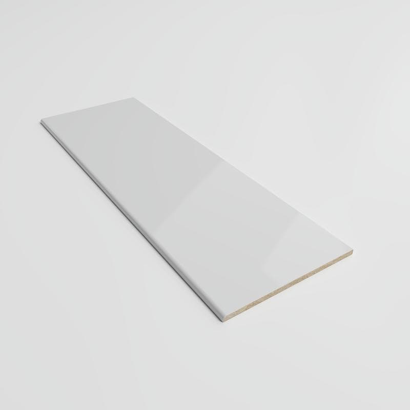 Color Collection Bright Tender Gray 6x18 Single Bullnose - Image 2