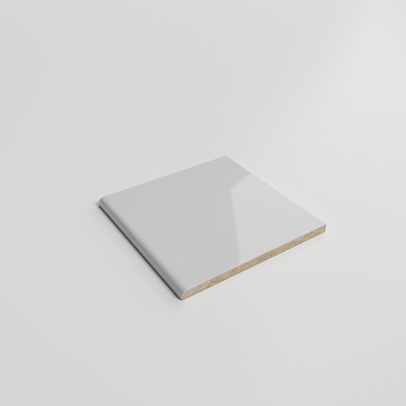 Color Collection Bright Tender Gray 6x6 Single Bullnose - Image 2