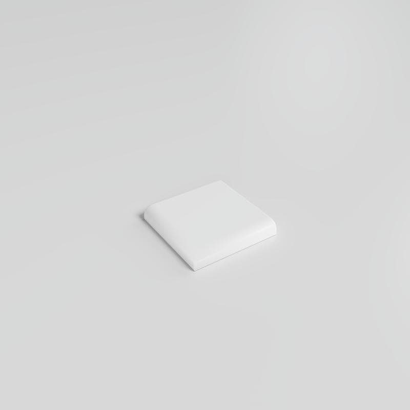 Color Collection Matte White Ice 2x2 Single Bullnose Corner - Image 2