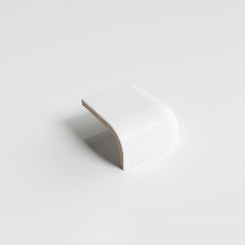 Color Collection Matte White Ice 2x2 RAD Corner - Image 2