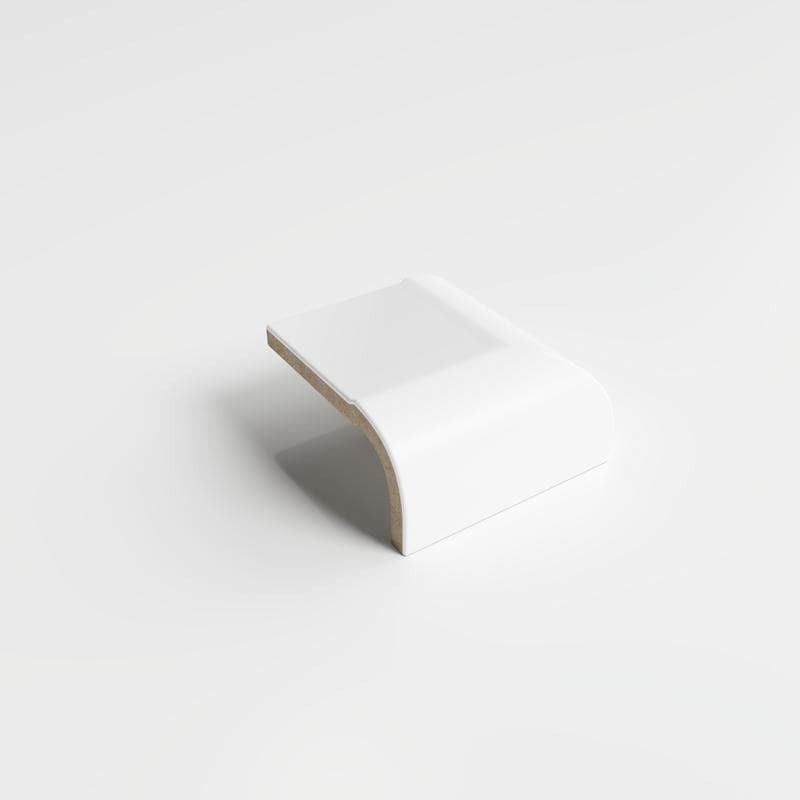 Color Collection Matte White Ice 2x2 V Corner - Image 2