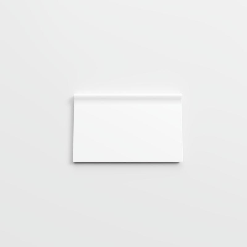 Color Collection Matte White Ice 3 3/4 x 6 RC Corner - Image 1