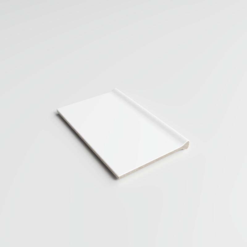 Color Collection Matte White Ice 3 3/4 x 6 RC Corner - Image 2