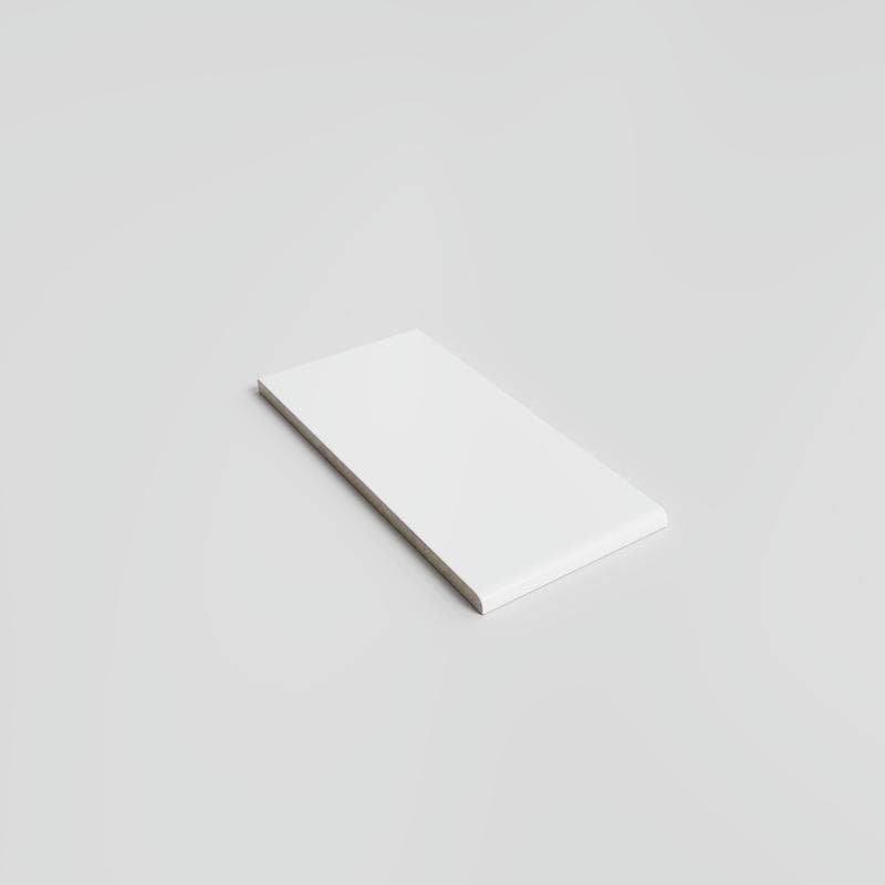 Color Collection Matte White Ice 3x6 Single Bullnose (Short Side 3") - Image 2