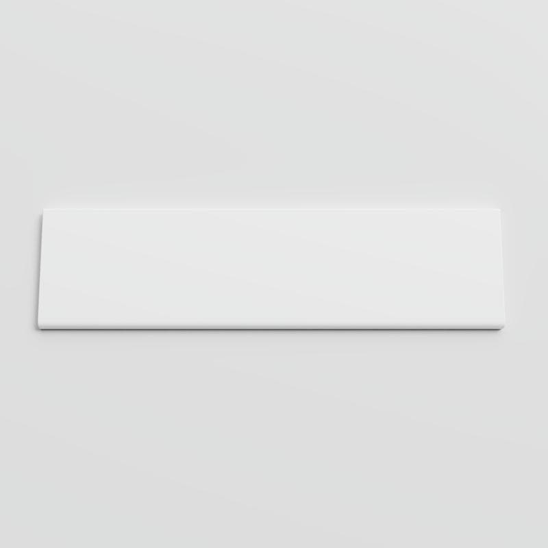 Color Collection Matte White Ice 3x12 Single Bullnose - Image 1