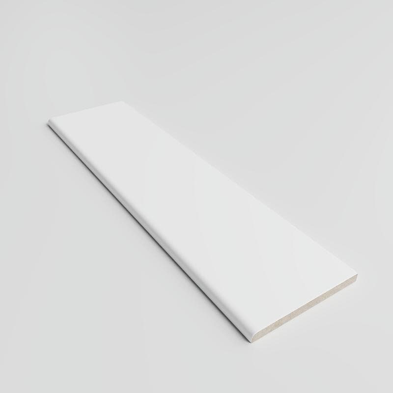 Color Collection Matte White Ice 3x12 Single Bullnose - Image 2
