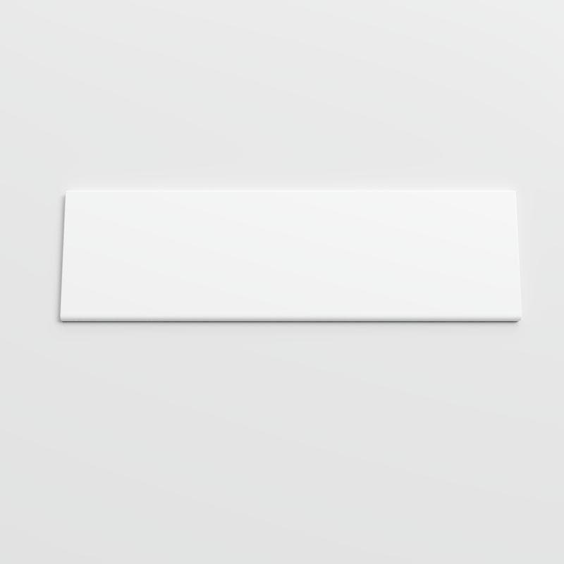 Color Collection Matte White Ice 4-1/4 x 16 Single Bullnose - Image 1