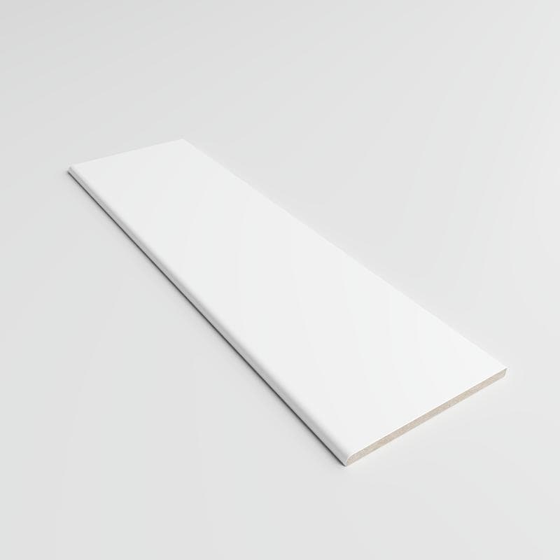 Color Collection Matte White Ice 4-1/4 x 16 Single Bullnose - Image 2