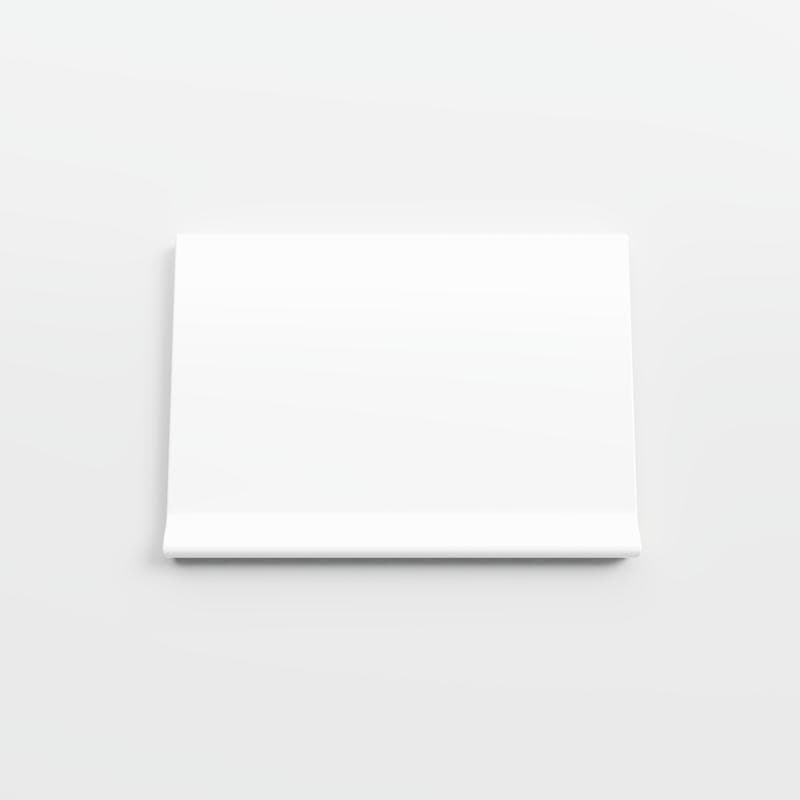Color Collection Matte White Ice 4-1/4 x 6 LC Corner - Image 1