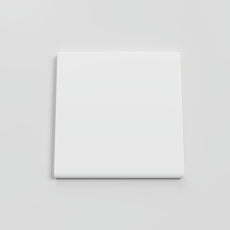 Color Collection Matte White Ice 6x6 Single Bullnose - Image 1