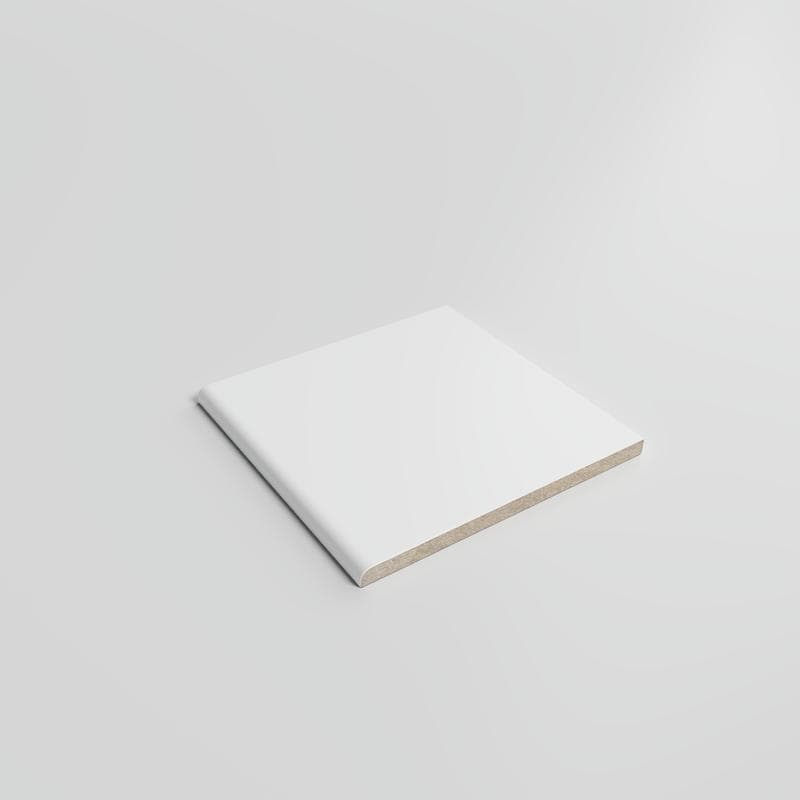 Color Collection Matte White Ice 6x6 Single Bullnose - Image 2