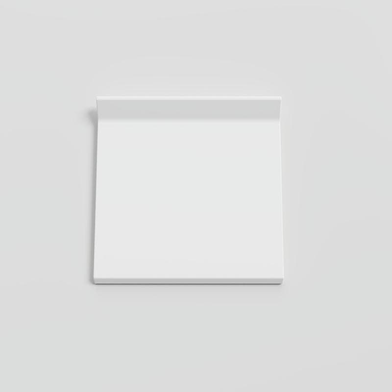 Color Collection Matte White Ice 6x6 Cove - Round Top - Image 1