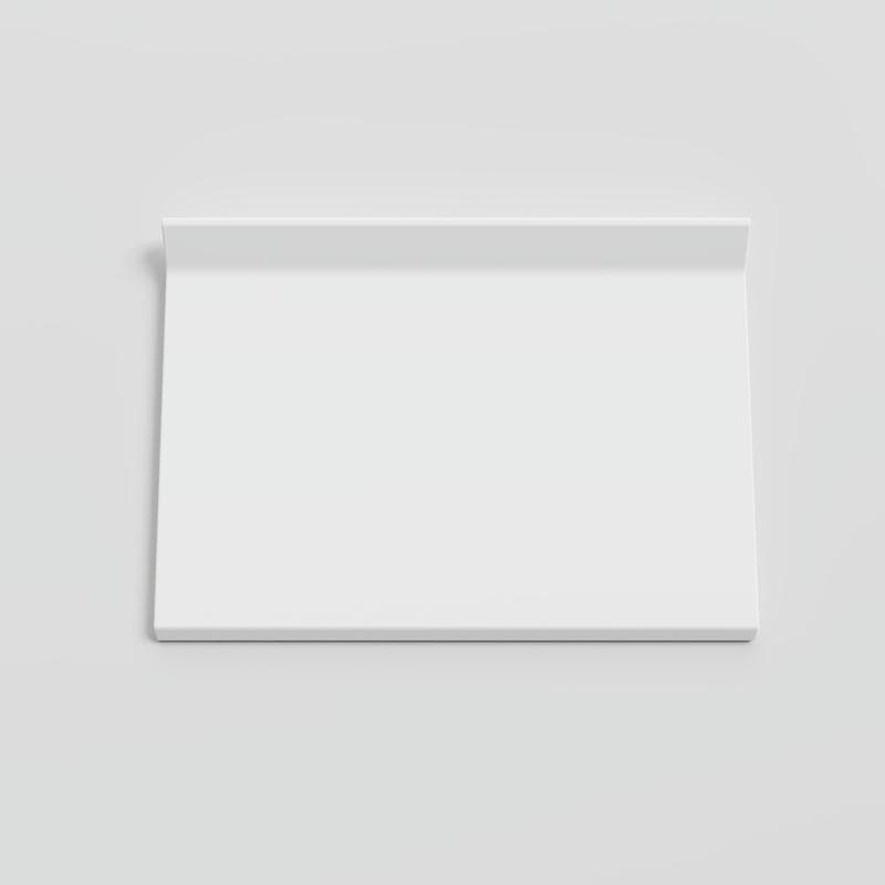Color Collection Matte White Ice 4x6 Cove - Round Top - Image 1