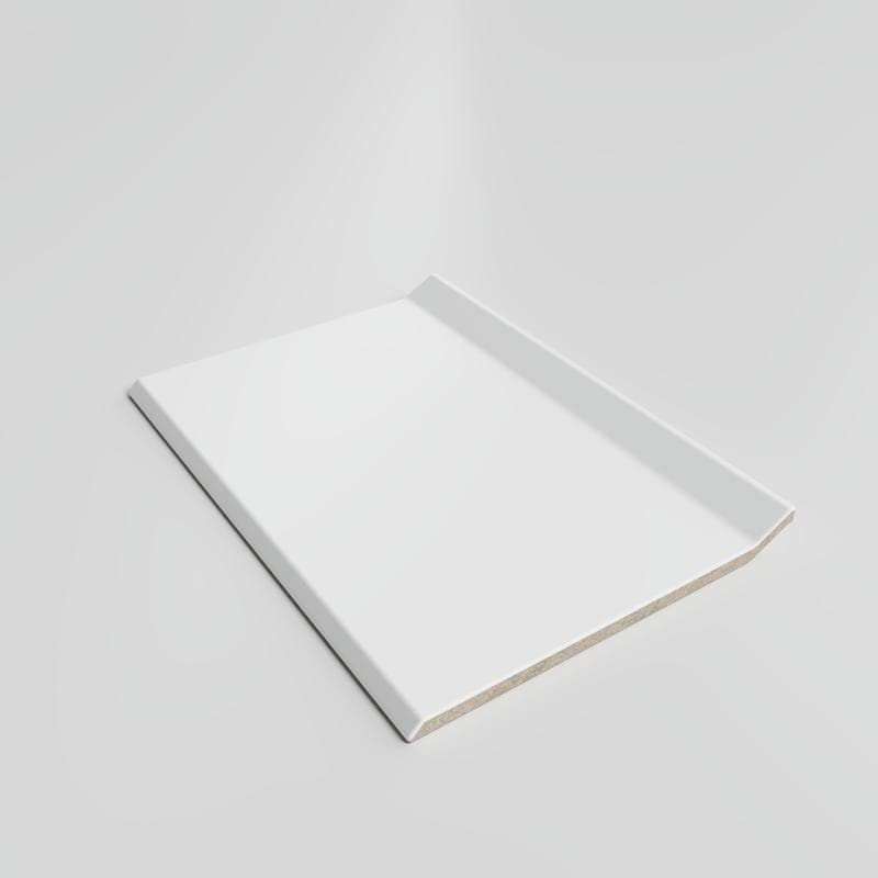 Color Collection Matte White Ice 4x6 Cove - Round Top - Image 2