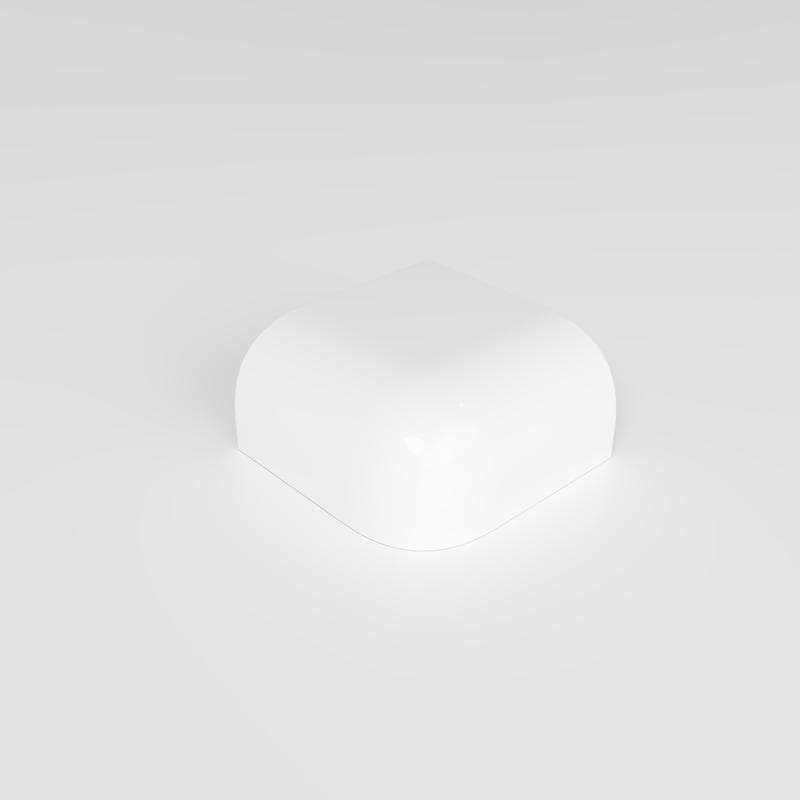 Color Collection Bright White Ice 2x2 RAD Corner - Image 3