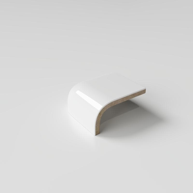 Color Collection Bright White Ice 2x2 RAD Corner - Image 4