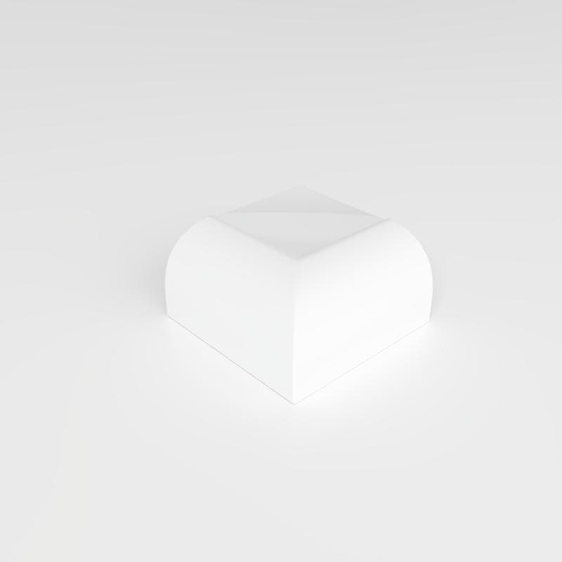 Color Collection Bright White Ice 2x2 V Corner - Image 3