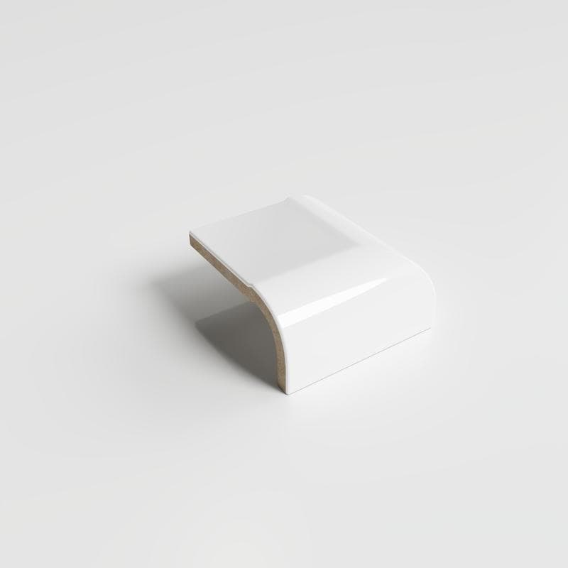 Color Collection Bright White Ice 2x2 V Corner - Image 2