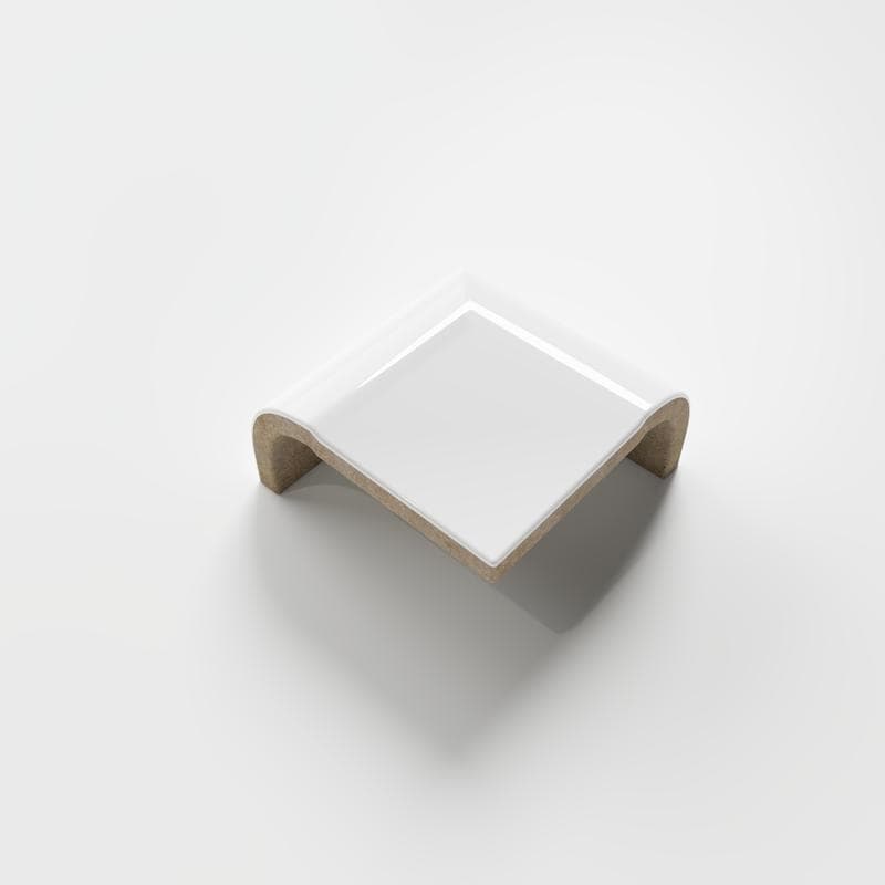 Color Collection Bright White Ice 2x2 V Corner - Image 1