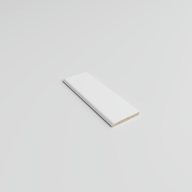 Color Collection Bright White Ice 2x6 Single Bullnose - Image 2