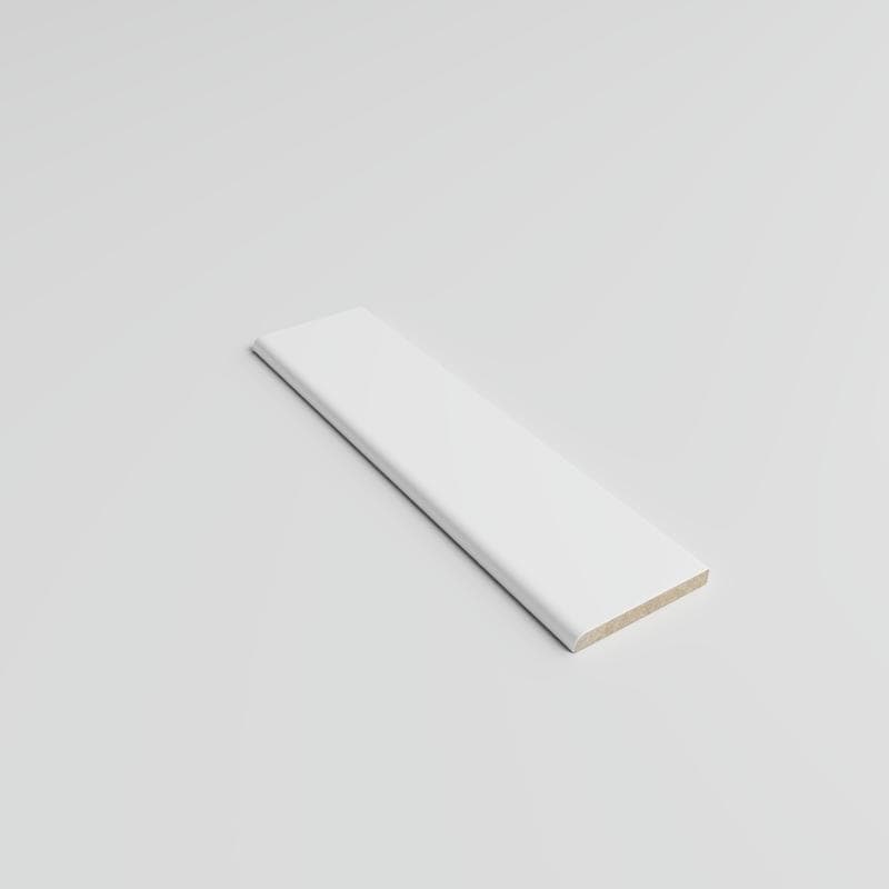 Color Collection Bright White Ice 2x8 Single Bullnose - Image 2
