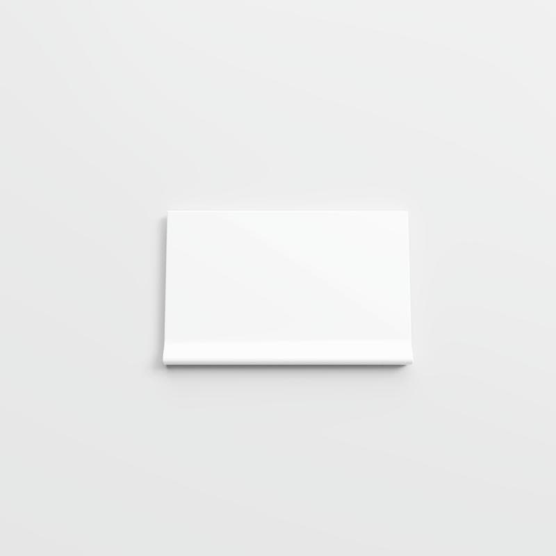 Color Collection Bright White Ice 3 3/4 x 6 LC Corner - Image 1