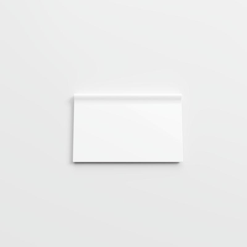 Color Collection Bright White Ice 3 3/4 x 6 RC Corner - Image 1