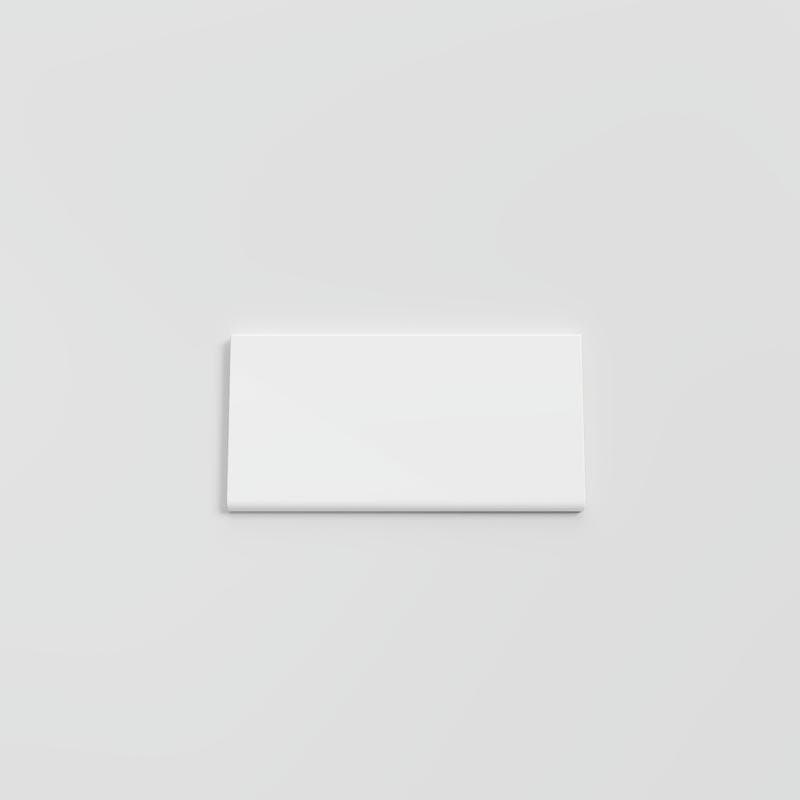 Color Collection Bright White Ice 3x6 Single Bullnose - Image 1