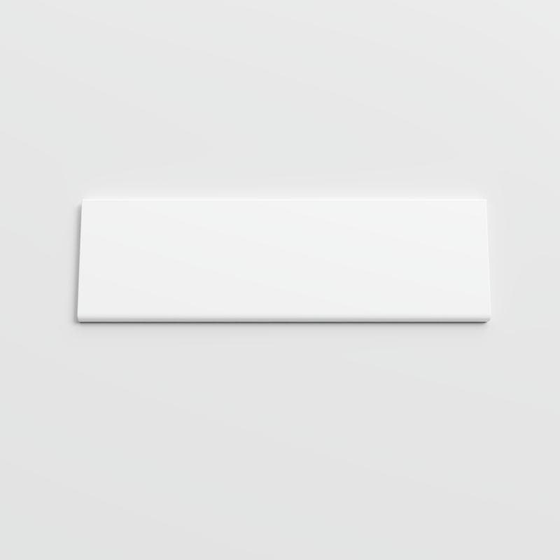 Color Collection Bright White Ice 3x9.5 Single Bullnose - Image 1
