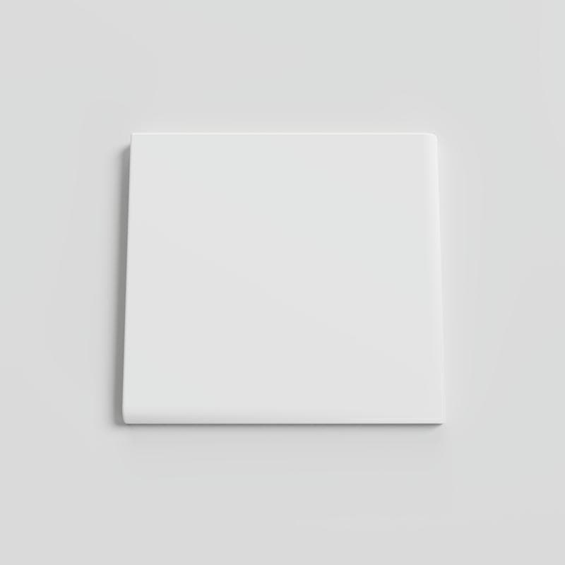Color Collection Bright White Ice 4-1/4 x 4-1/4 Single Bullnose Corner - Image 1