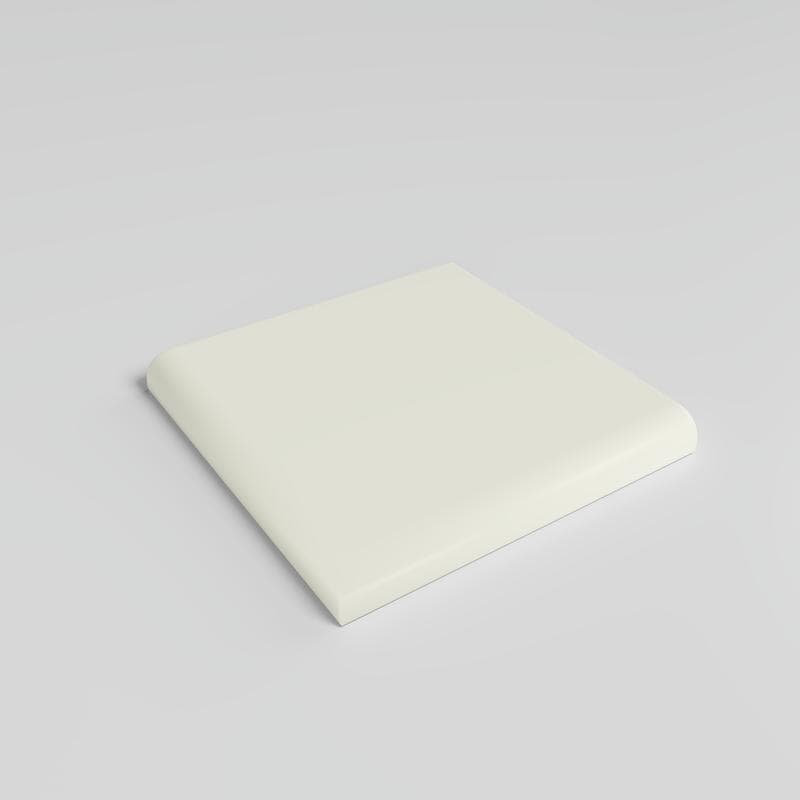 Color Collection Matte Biscuit 3x3 Single Bullnose Corner - Image 2
