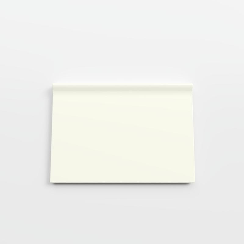 Color Collection Matte Biscuit 4-1/4 x 6 RC Corner - Image 1