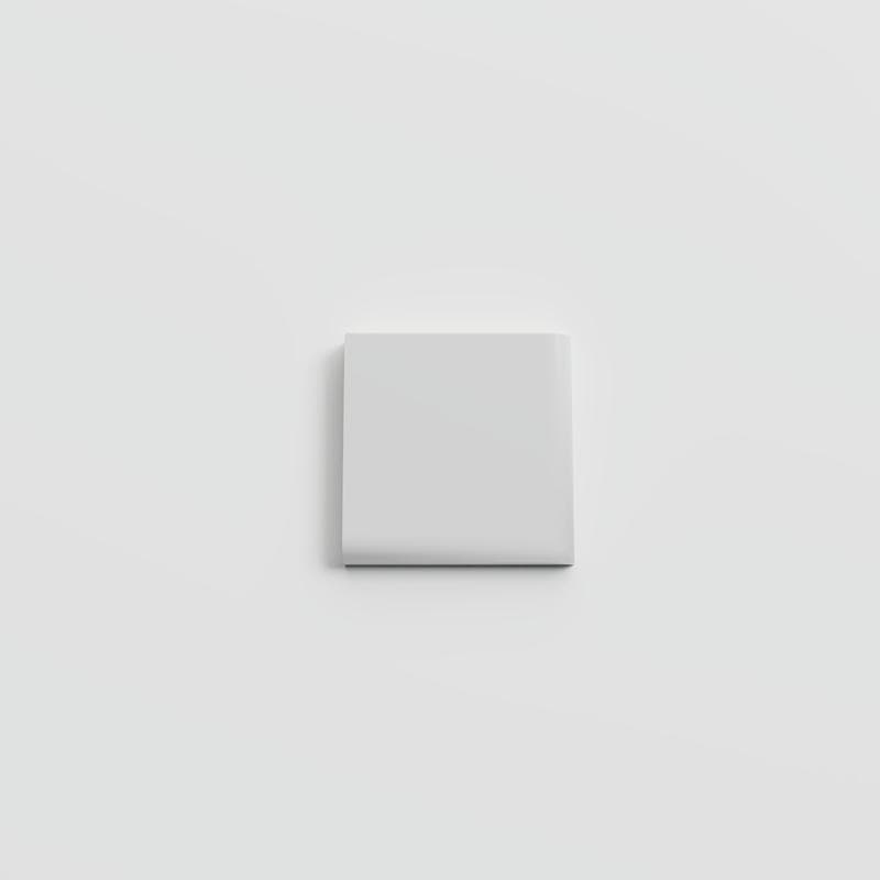 Color Collection Matte Tender Gray 2x2 Single Bullnose Corner - Image 1