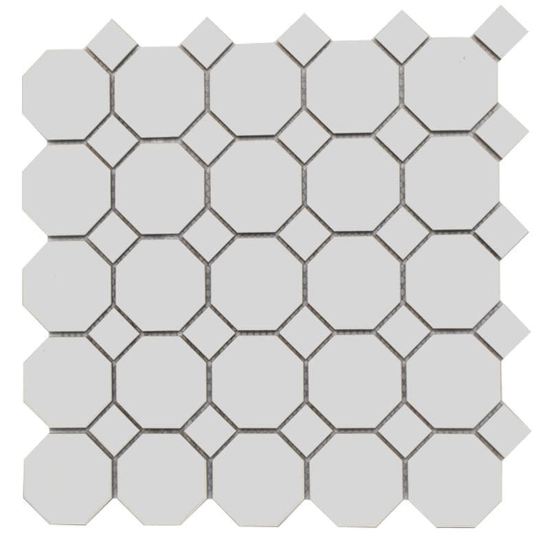 CC Mosaics Bright Snow White 2x4 Brick Mosaic - Image 1